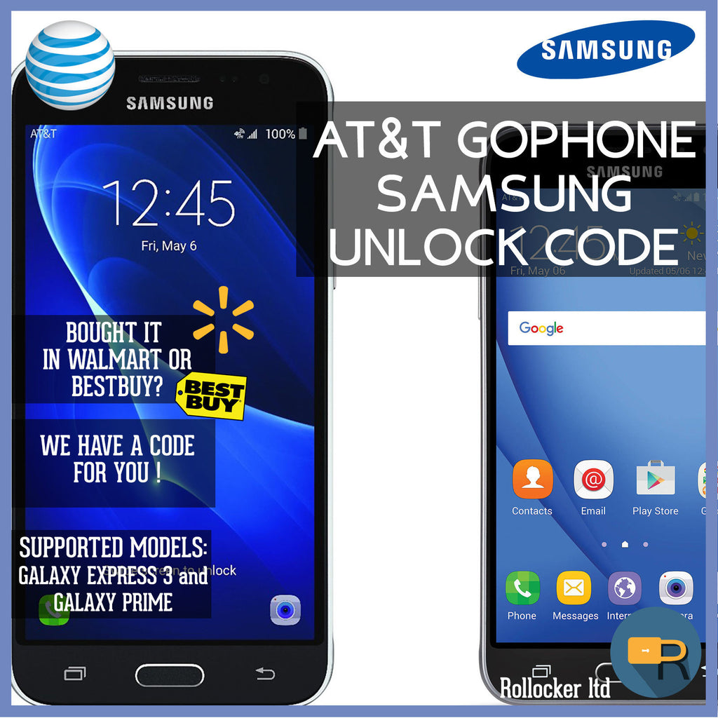AT&T GOPHONE SAMSUNG GALAXY PRIME AND EXPRESS 3 Unlock CODE Service Clean IMEI
