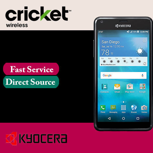 Unlock Code Kyocera C6742 Kyocera Hydro VIEW Cricket Wireless Only
