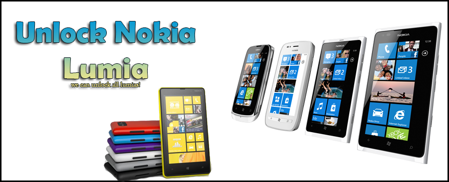 NOKIA LUMIA ALL MODELS UNLOCK CODE by Product Code Super Fast